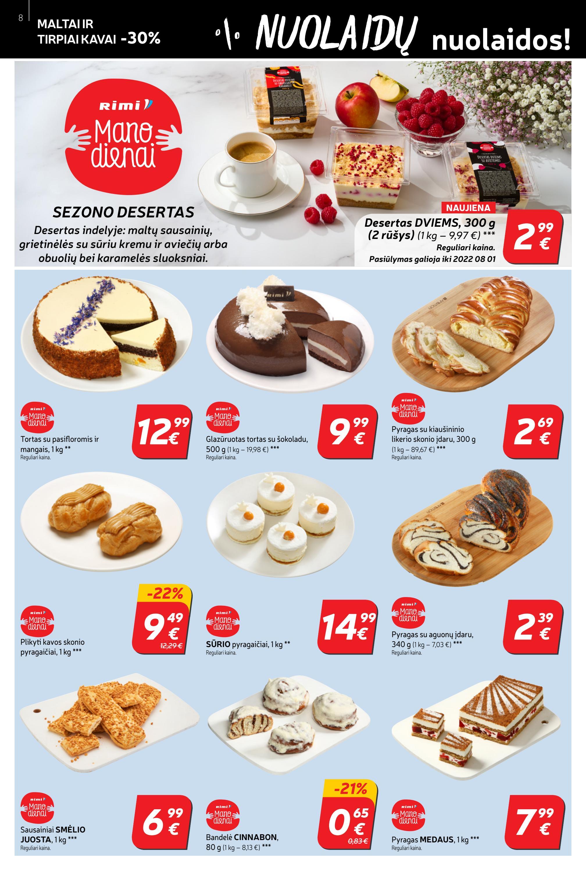 Rimi savaitinis leidinys akcijos nuo 
  2022-07-12 iki 
  2022-07-18 | Leidinukas.lt puslapis 8