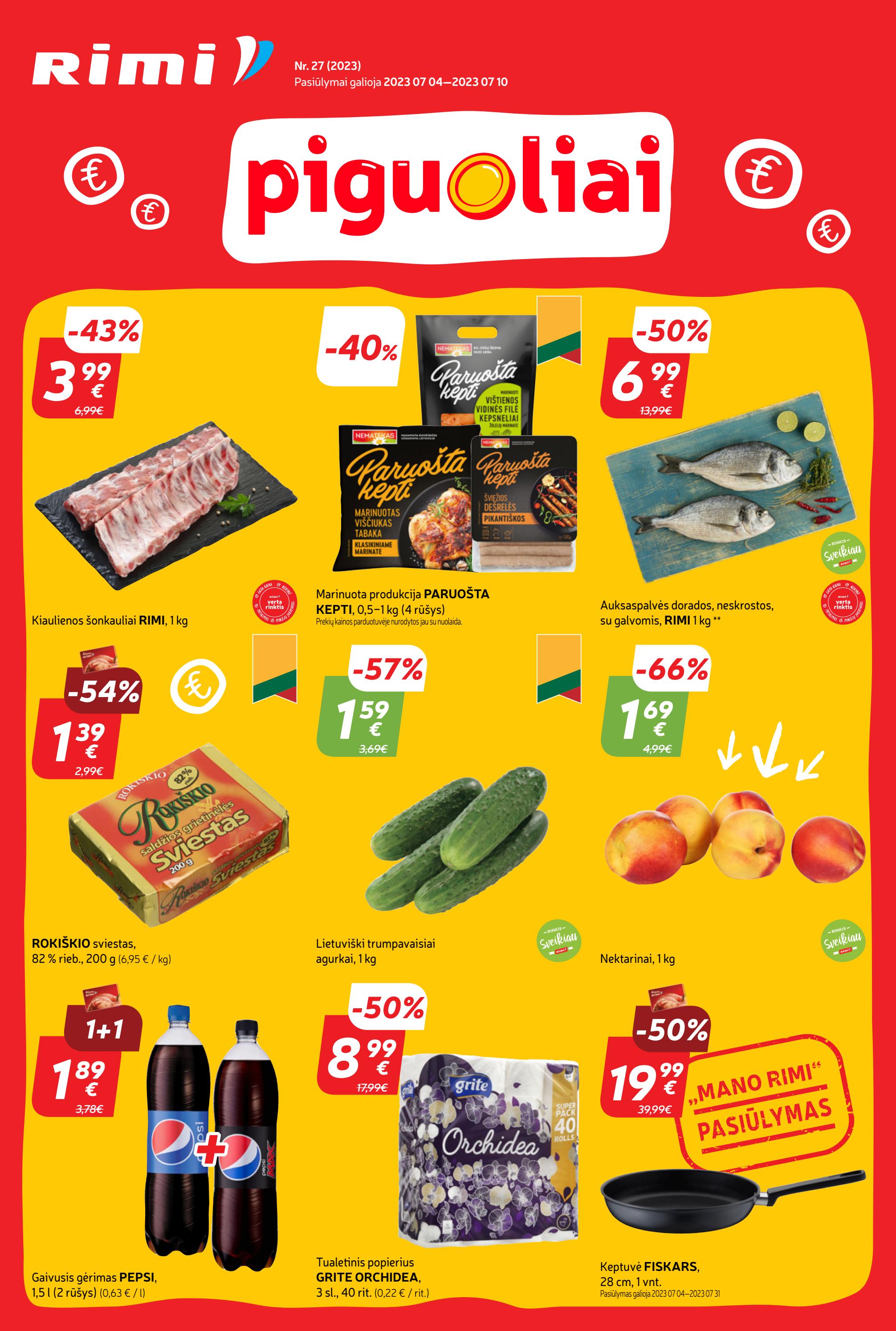 Rimi savaitinis leidinys akcijos nuo 
  2023-07-04 iki 
  2023-07-10 | Leidinukas.lt puslapis 1