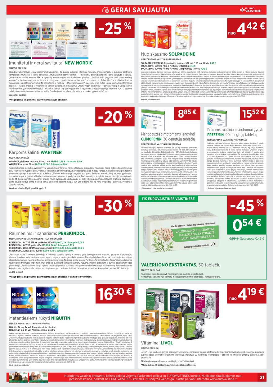 Euro vaistinė leidinys akcijos nuo 
  2021-05-01 iki 
  2021-05-31 | Leidinukas.lt puslapis 21