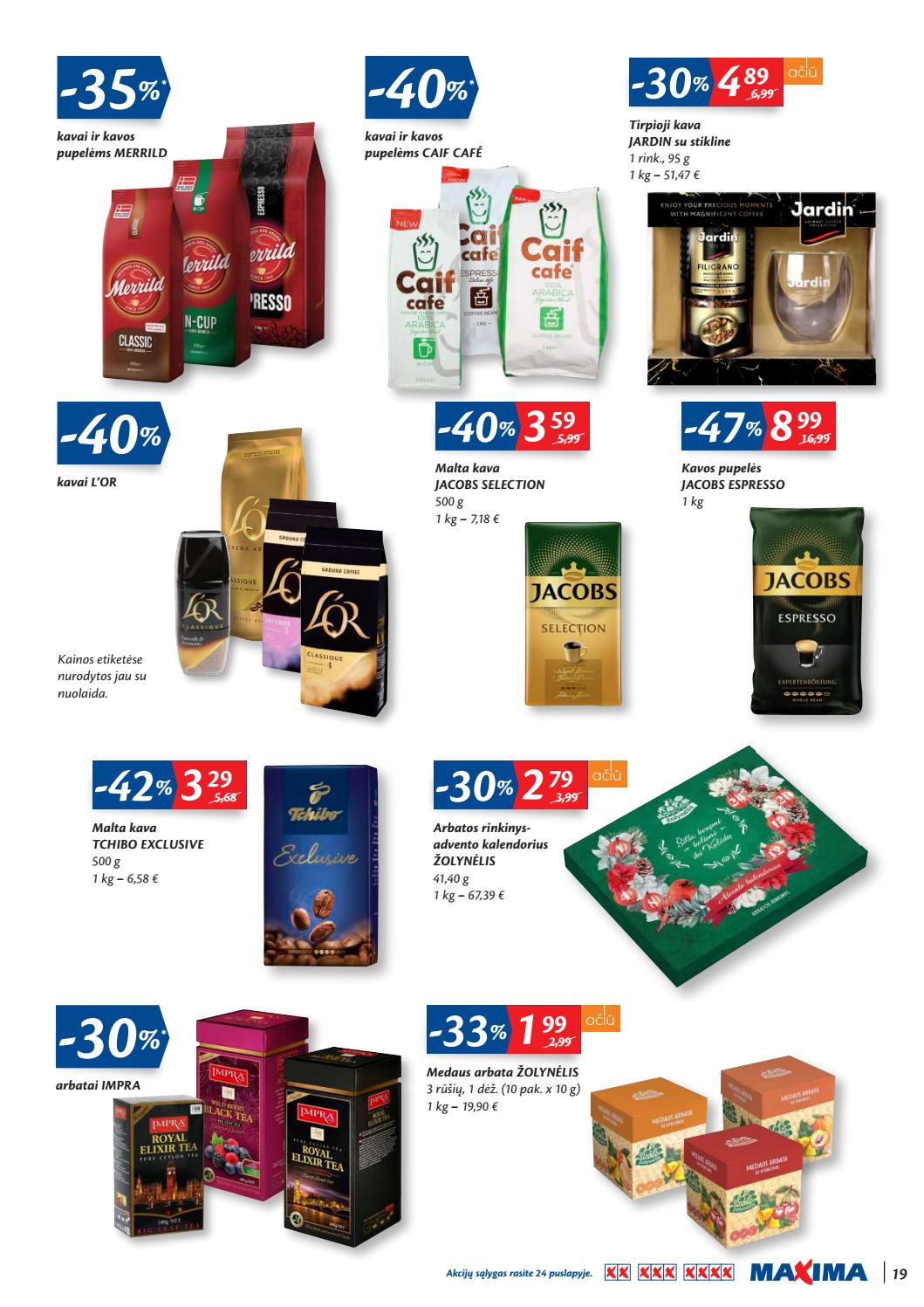 Maxima kaininis leidinys akcijos nuo 
  2019-11-21 iki 
  2019-12-04 | Leidinukas.lt puslapis 19