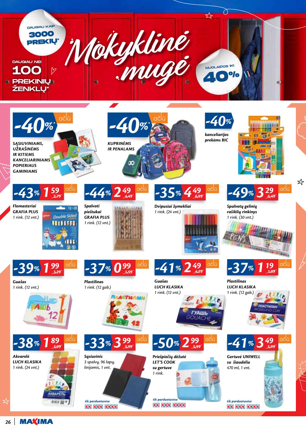 Maxima kaininis leidinys akcijos nuo 
  2020-08-11 iki 
  2020-08-17 | Leidinukas.lt puslapis 26