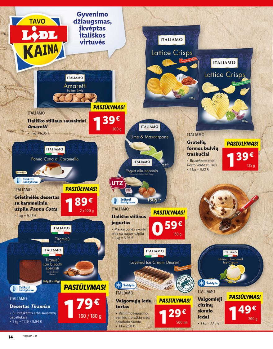 Lidl maisto prekių pasiūlymai akcijos nuo 
  2021-05-03 iki 
  2021-05-09 | Leidinukas.lt puslapis 14