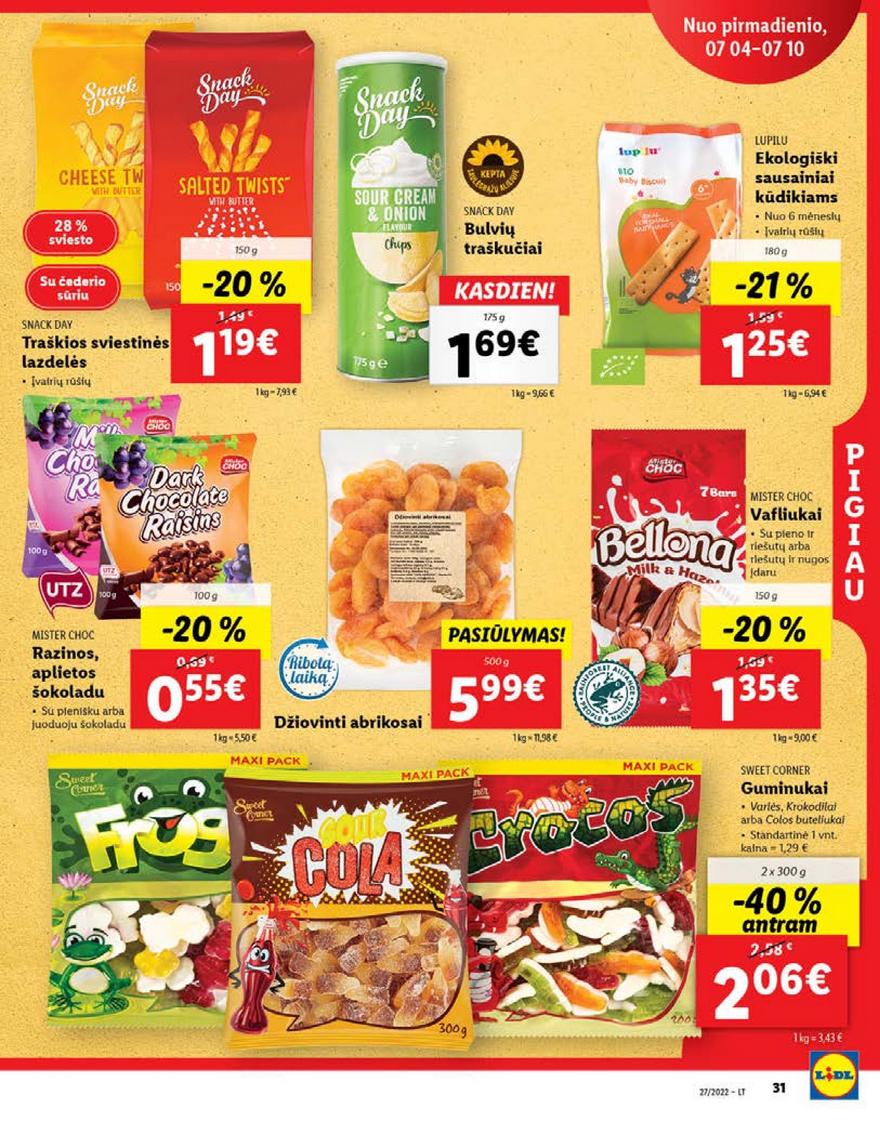 Lidl maisto prekių pasiūlymai akcijos nuo 
  2022-07-04 iki 
  2022-07-10 | Leidinukas.lt puslapis 31