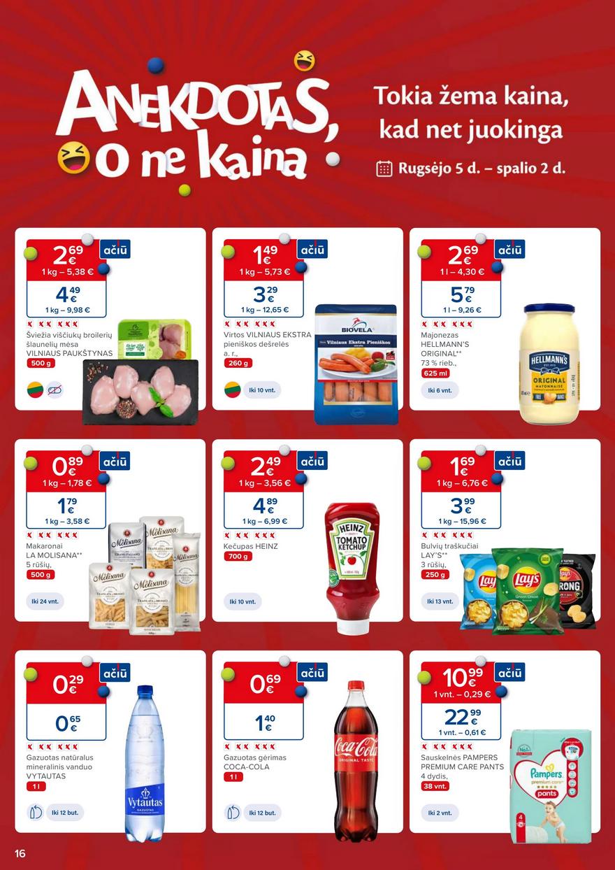 Maxima kaininis leidinys akcijos nuo 
  2023-09-12 iki 
  2023-09-18 | Leidinukas.lt puslapis 16