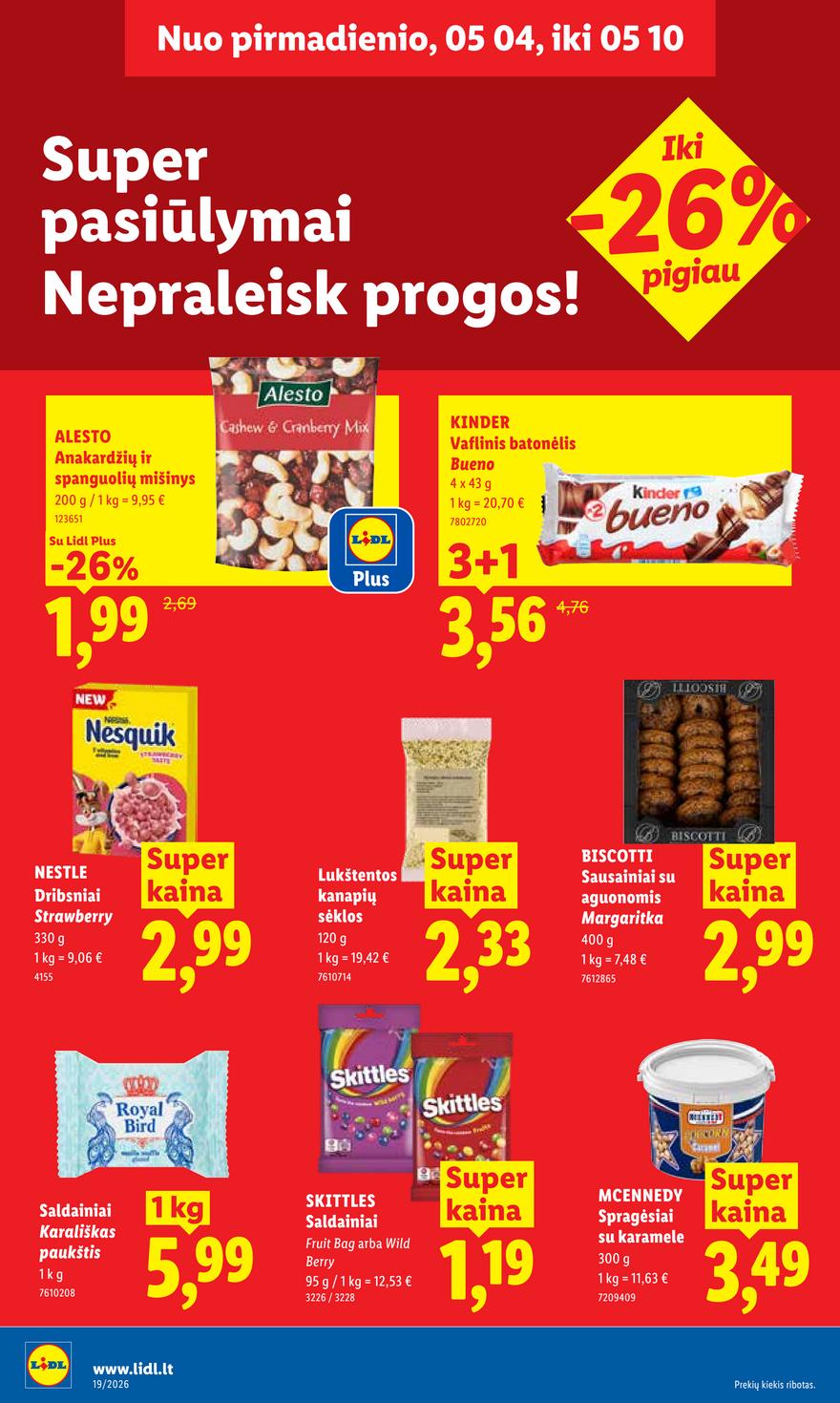 Lidl leidinys akcijos nuo 
  2026-05-04 iki 
  2026-05-10 | Leidinukas.lt puslapis 20