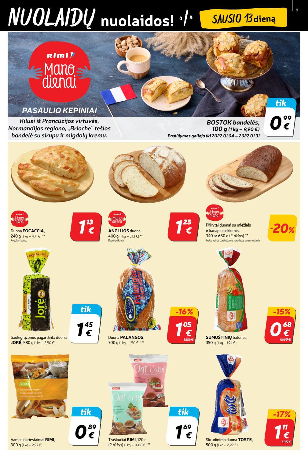 Rimi savaitinis leidinys akcijos nuo 
  2022-01-11 iki 
  2022-01-17 | Leidinukas.lt puslapis 9