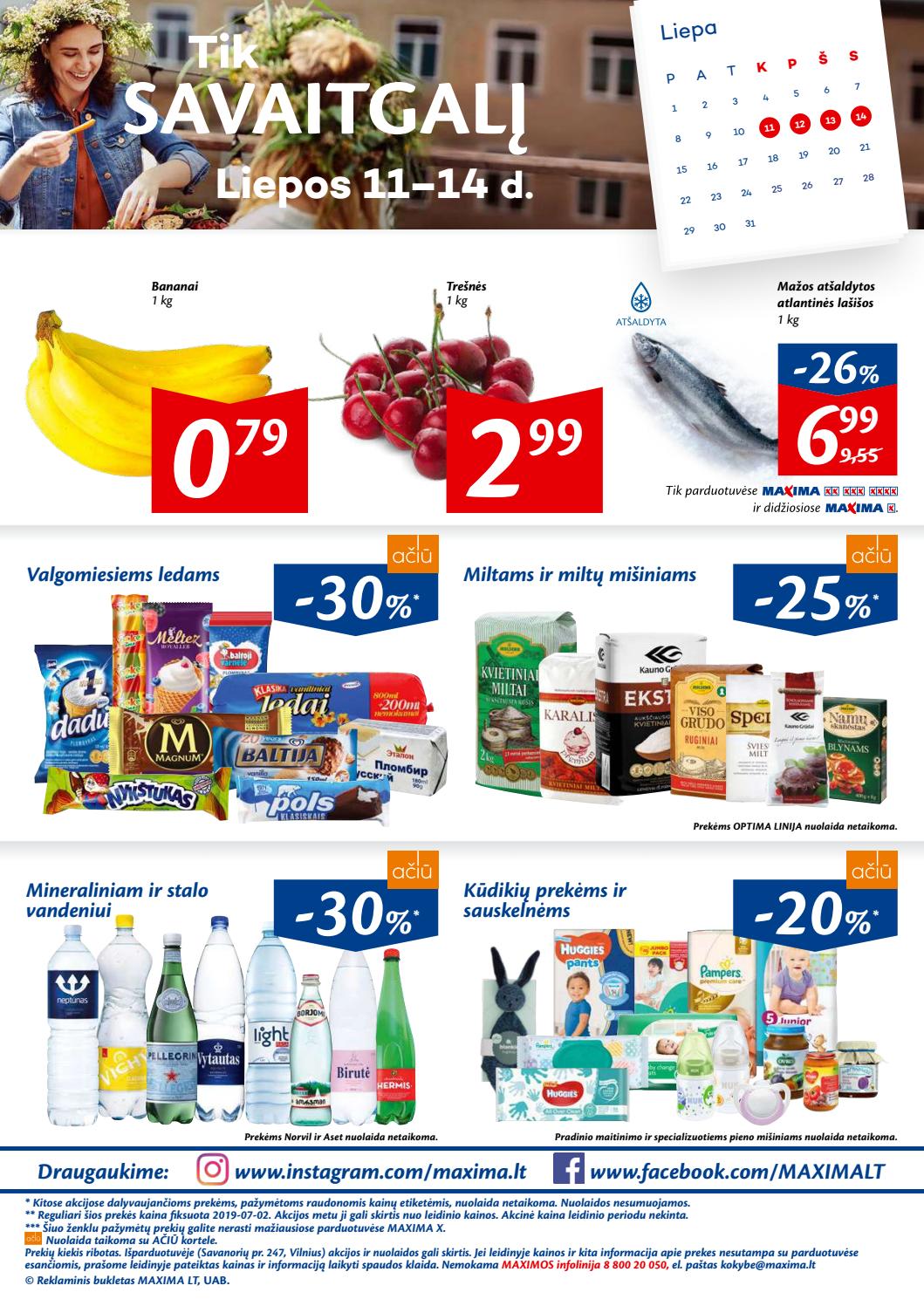 Maxima kaininis leidinys akcijos nuo 
  2019-07-09 iki 
  2019-07-15 | Leidinukas.lt puslapis 20