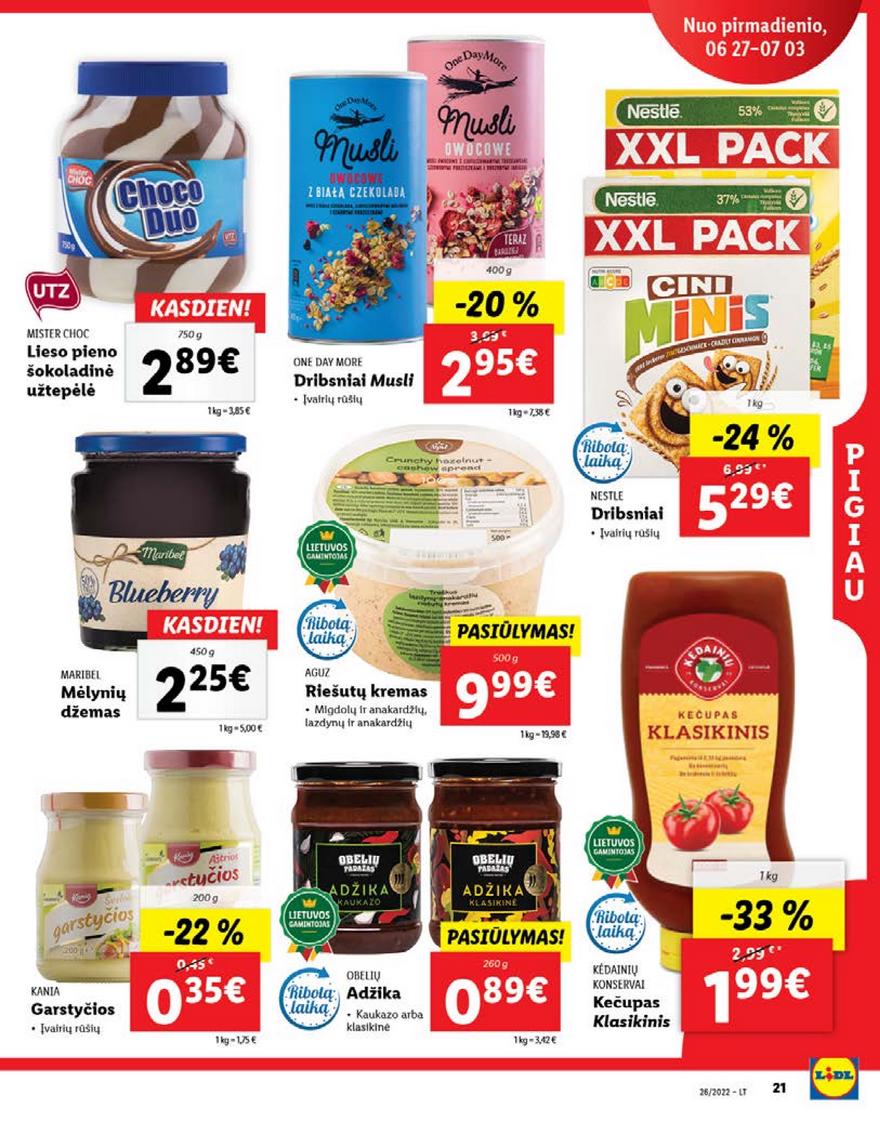 Lidl pasiūlymai akcijos nuo 
  2022-06-27 iki 
  2022-07-03 | Leidinukas.lt puslapis 21