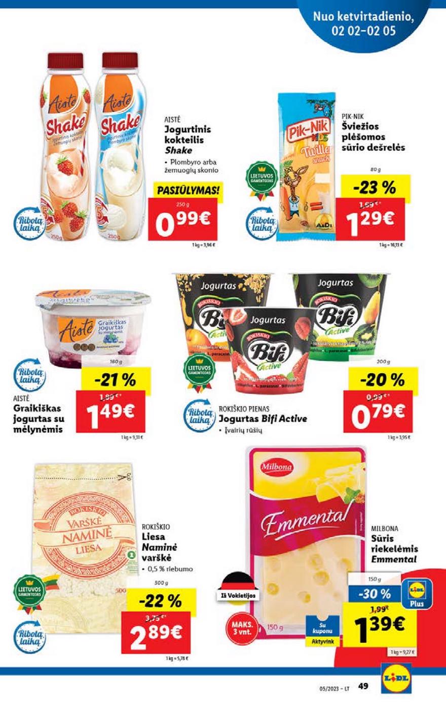 Ldil maisto leidinys akcijos nuo 
  2023-01-30 iki 
  2023-02-06 | Leidinukas.lt puslapis 49