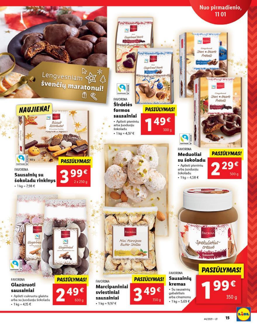 Lidl maisto prekių pasiūlymai akcijos nuo 
  2021-11-01 iki 
  2021-11-07 | Leidinukas.lt puslapis 15