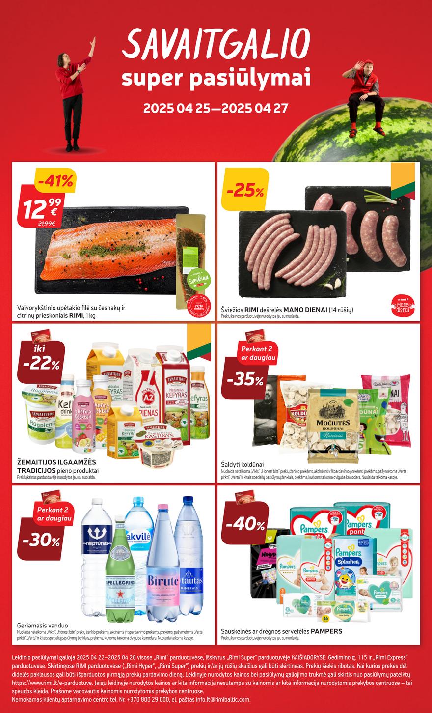 Rimi savaitinis leidinys 17 akcijos nuo 
  2025-04-22 iki 
  2025-04-28 | Leidinukas.lt puslapis 34