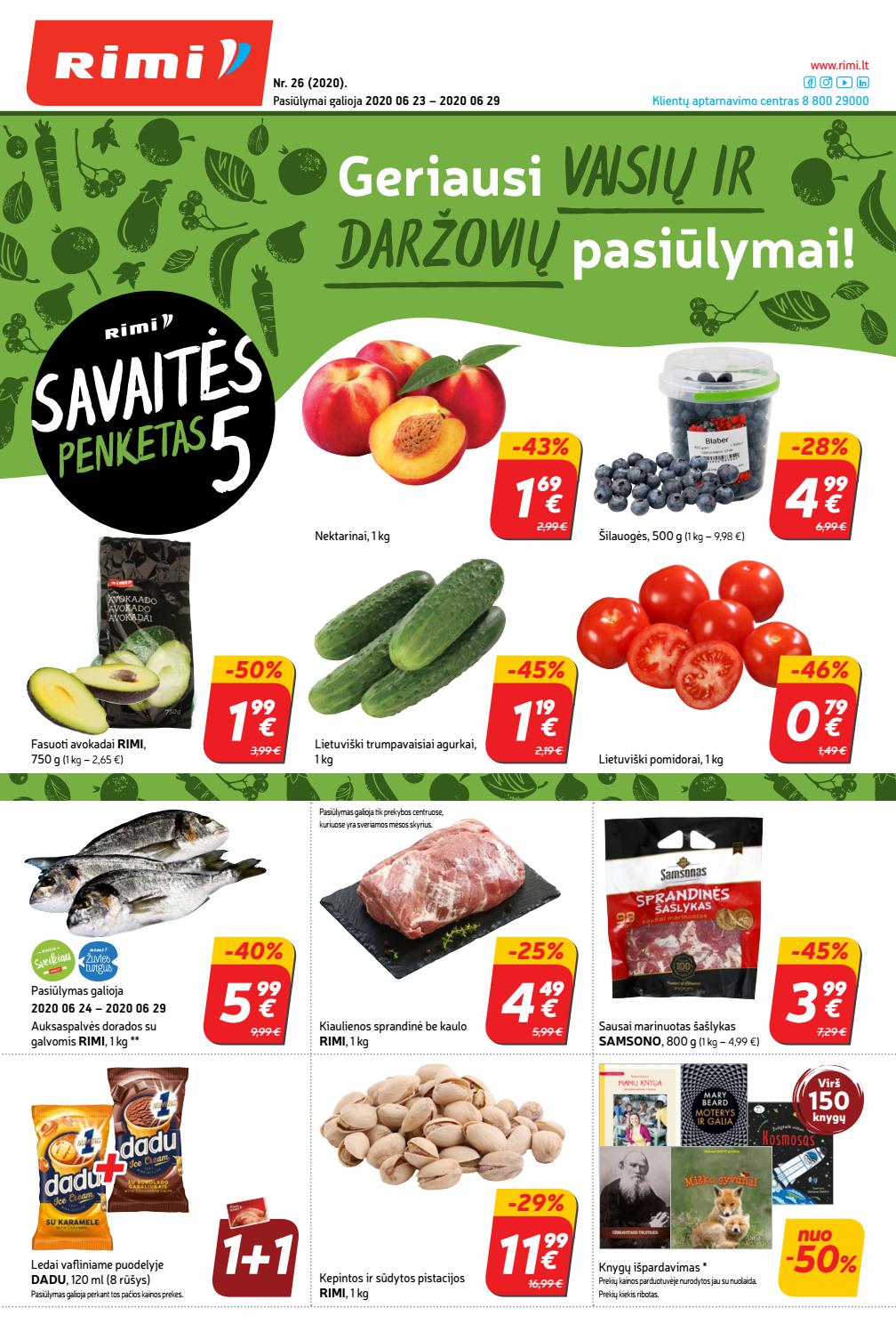 Rimi savaitinis leidinys akcijos nuo 
  2020-06-23 iki 
  2020-06-29 | Leidinukas.lt puslapis 1