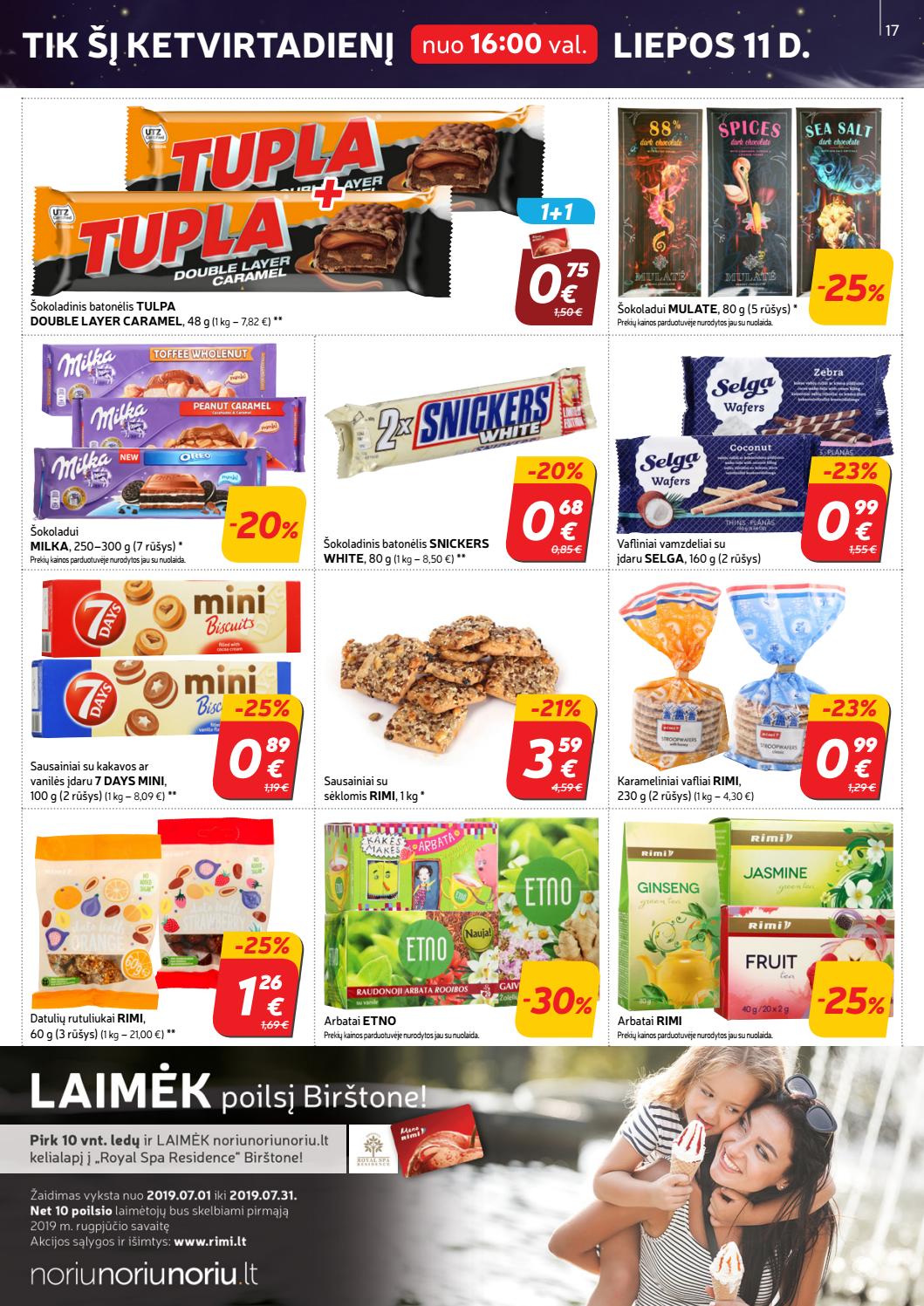 Rimi savaitinis leidinys akcijos nuo 
  2019-07-09 iki 
  2019-07-15 | Leidinukas.lt puslapis 17