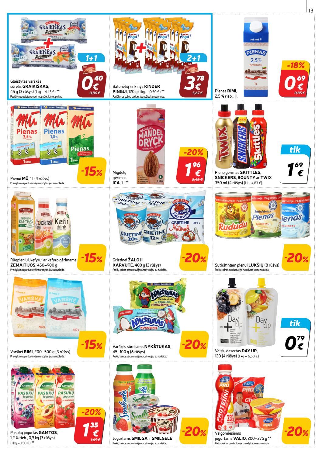 Rimi savaitinis leidinys akcijos nuo 
  2019-07-02 iki 
  2019-07-08 | Leidinukas.lt puslapis 13