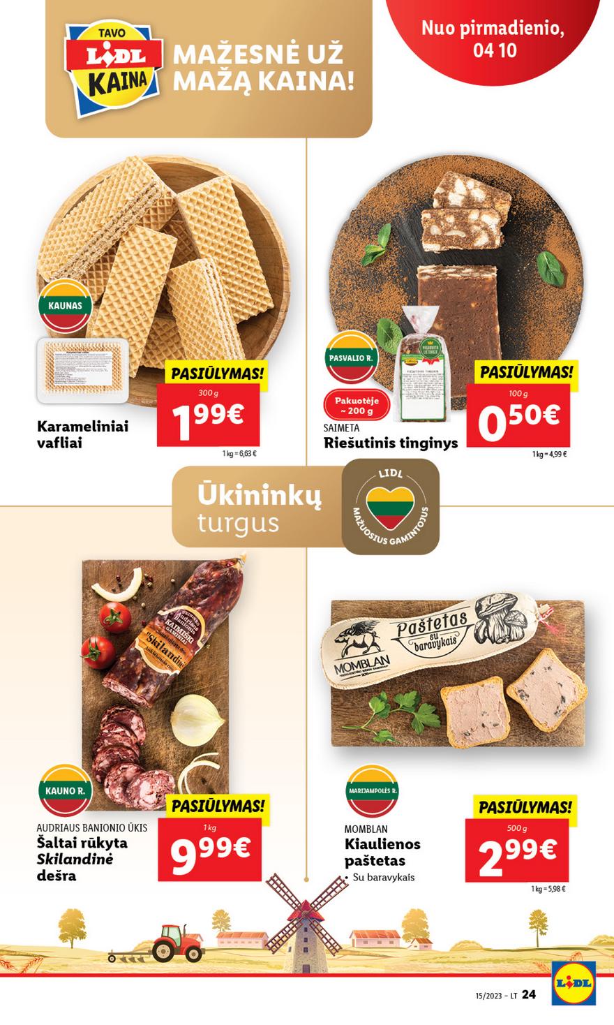 Lidl pasiūlymai akcijos nuo 
  2023-04-10 iki 
  2023-04-16 | Leidinukas.lt puslapis 24