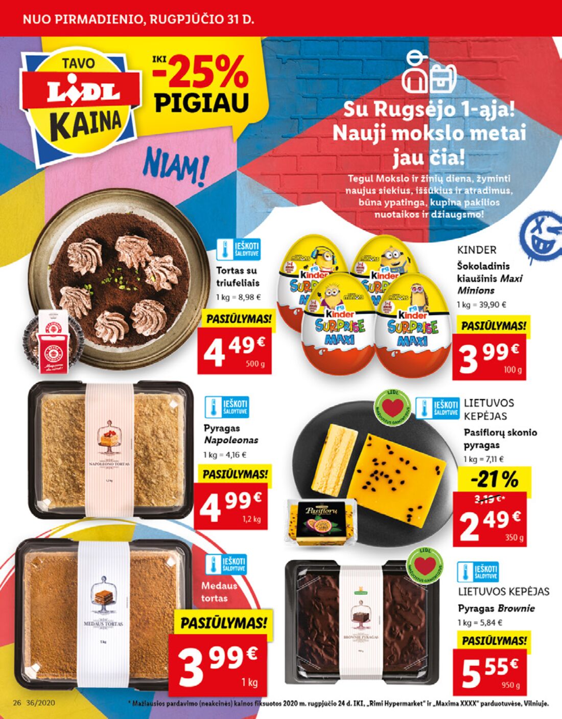 Lidl savaitinis leidinys akcijos nuo 
  2020-08-31 iki 
  2020-09-06 | Leidinukas.lt puslapis 26