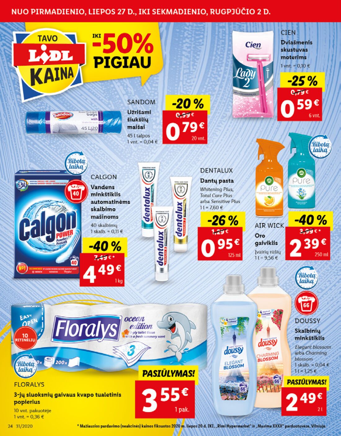 Lidl savaitinis leidinys akcijos nuo 
  2020-07-27 iki 
  2020-08-02 | Leidinukas.lt puslapis 24