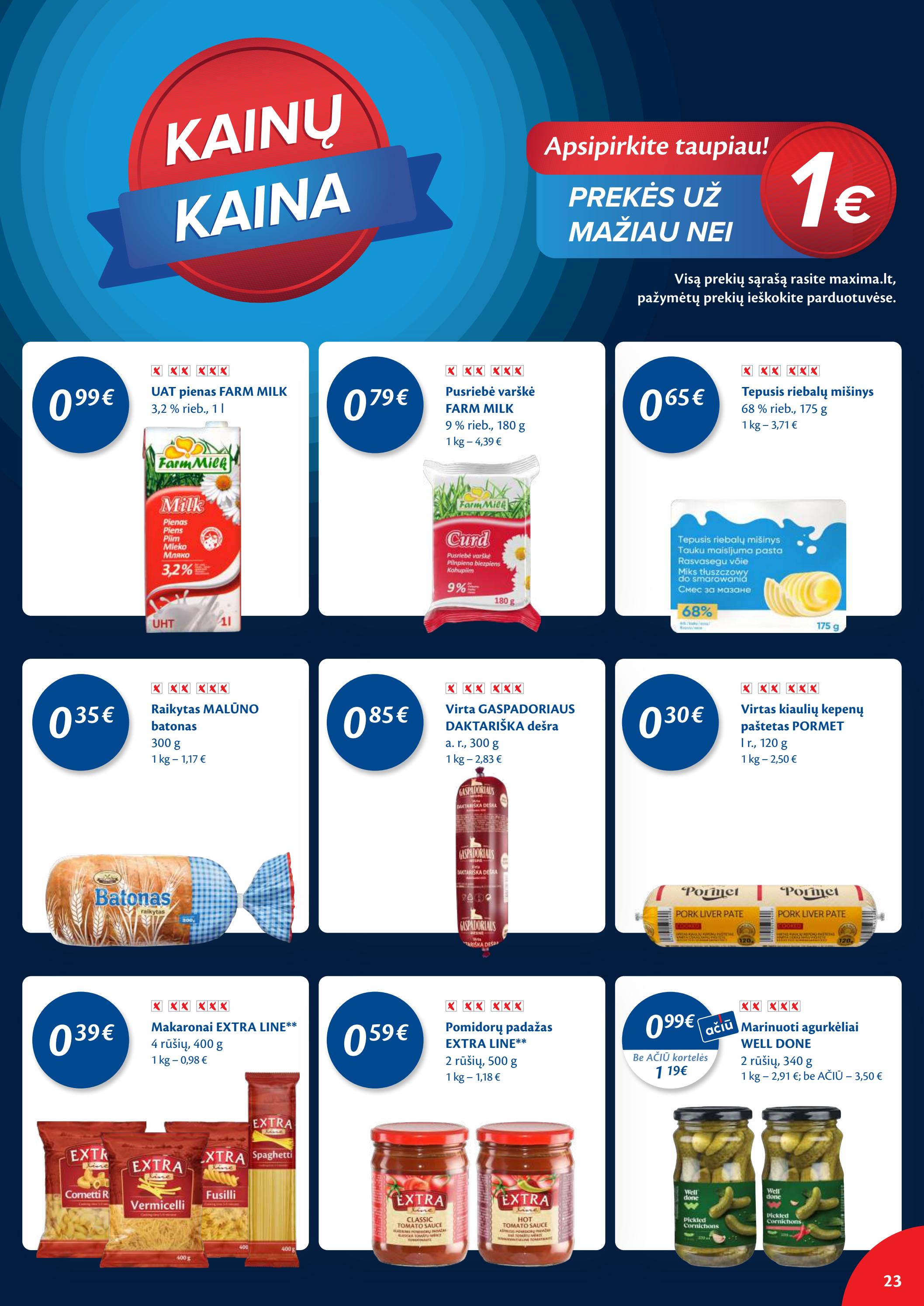 Maxima kaininis leidinys akcijos nuo 
  2023-01-17 iki 
  2023-01-23 | Leidinukas.lt puslapis 23