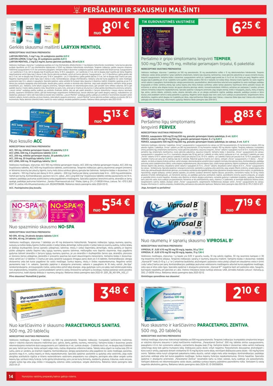 Euro vaistinė katalogas akcijos nuo 
  2025-04-01 iki 
  2025-04-30 | Leidinukas.lt puslapis 14
