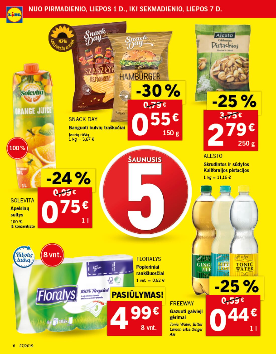 Lidl savaitinis leidinys akcijos nuo 
  2019-07-01 iki 
  2019-07-07 | Leidinukas.lt puslapis 6