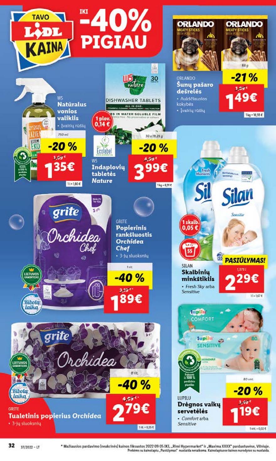 Lidl maisto prekių pasiūlymai akcijos nuo 
  2022-09-12 iki 
  2022-09-18 | Leidinukas.lt puslapis 32