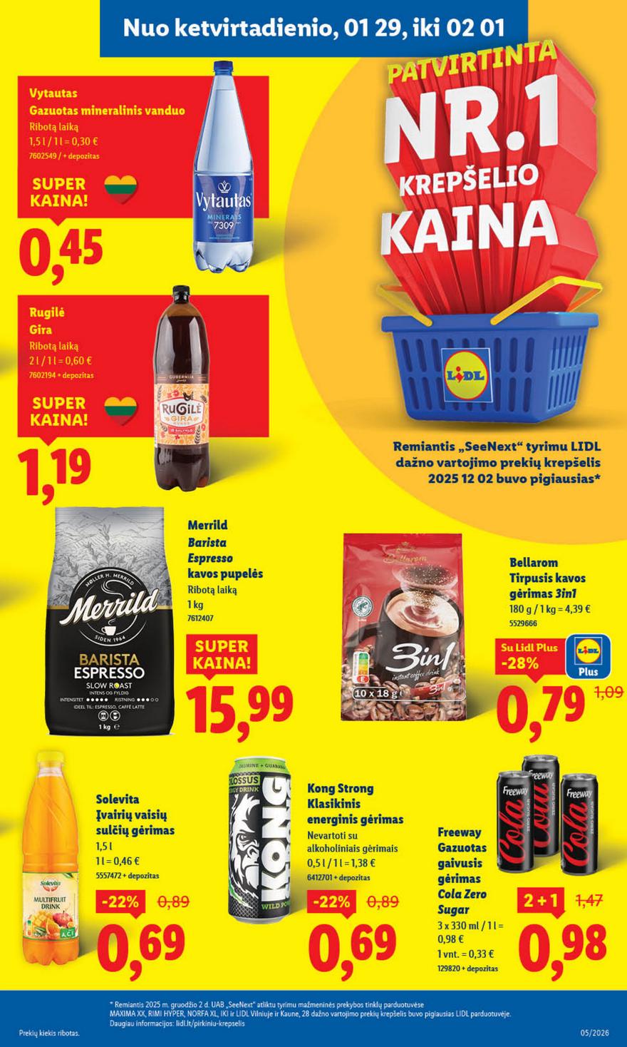 Lidl leidinys naujas akcijos nuo 
  2026-01-26 iki 
  2026-02-01 | Leidinukas.lt puslapis 23