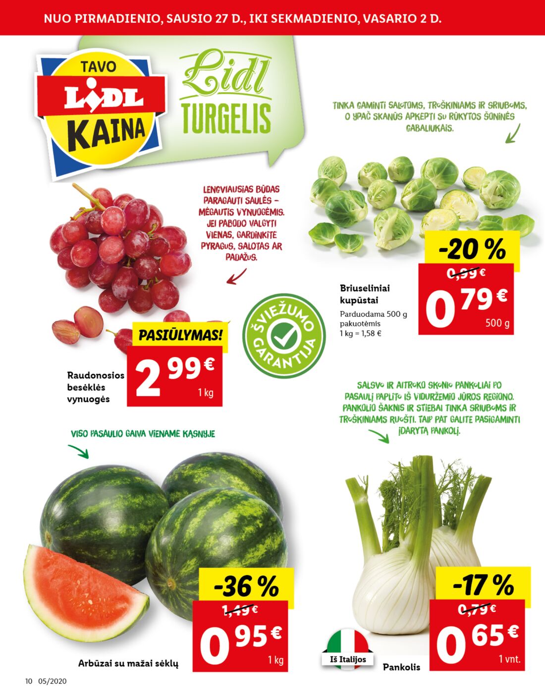 Lidl savaitinis leidinys akcijos nuo 
  2020-01-27 iki 
  2020-02-02 | Leidinukas.lt puslapis 10