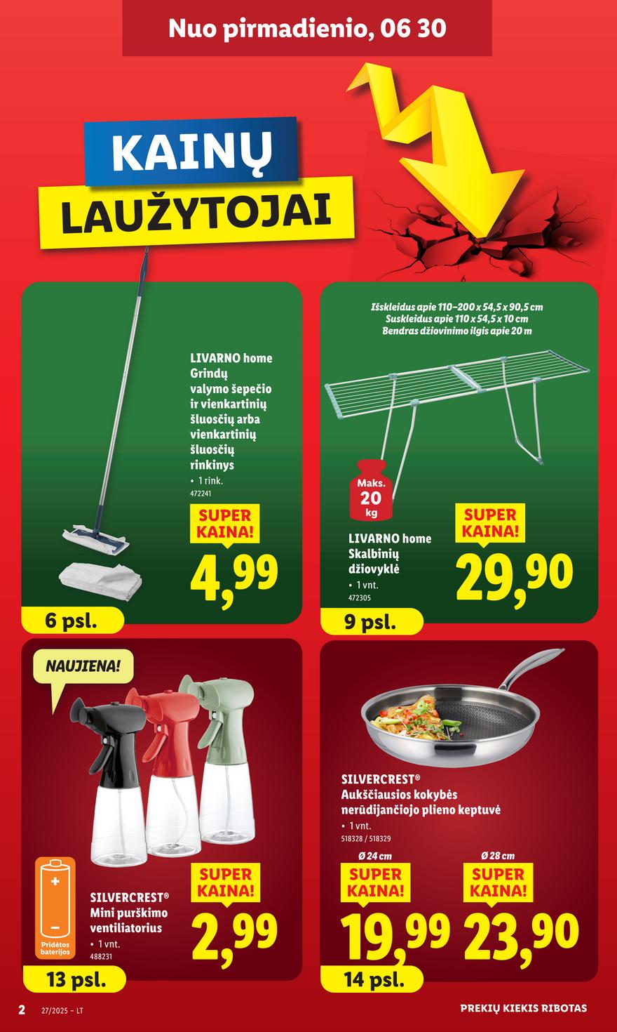 Lidl ne maisto leidinys akcijos nuo 
  2025-06-30 iki 
  2025-07-06 | Leidinukas.lt puslapis 2