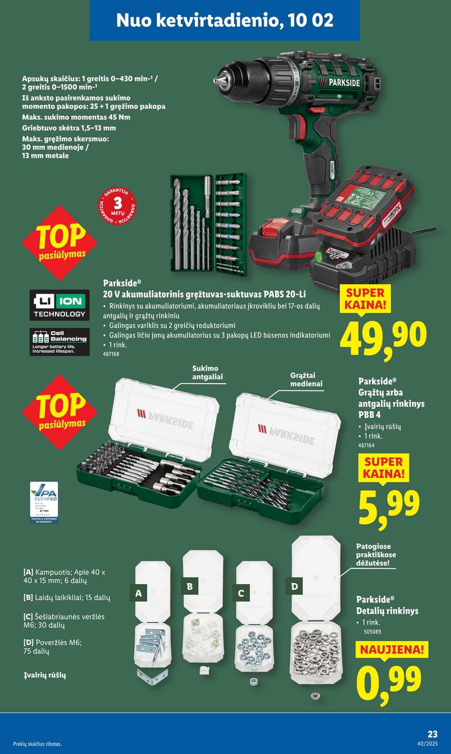 Lidl leidinys akcijos nuo 
  2025-09-29 iki 
  2025-10-05 | Leidinukas.lt puslapis 23
