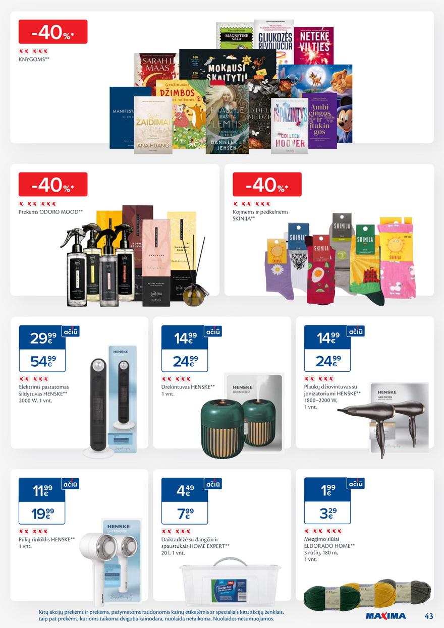 Maxima leidinukas akcijos nuo 
  2025-10-21 iki 
  2025-10-27 | Leidinukas.lt puslapis 43