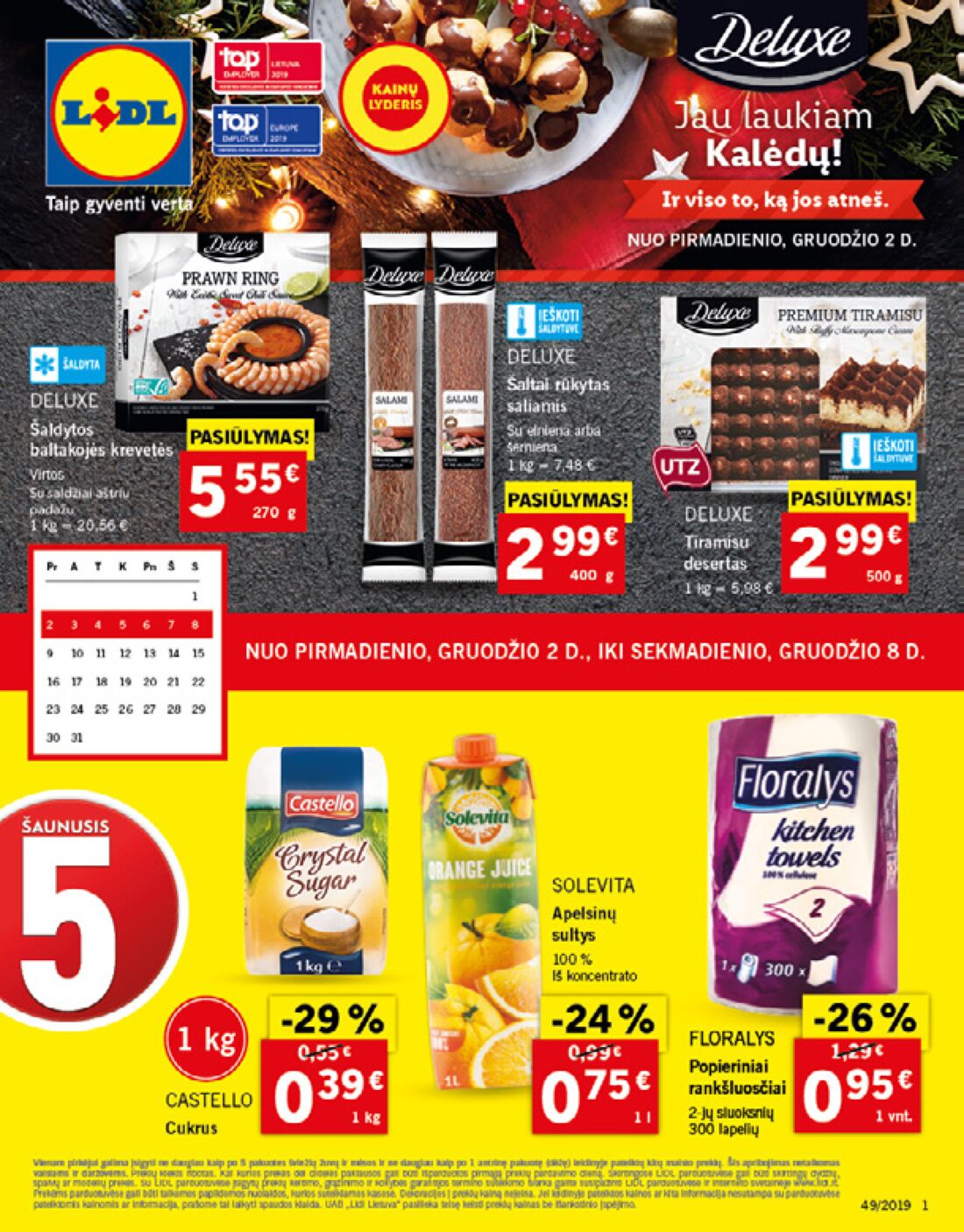 Lidl savaitinis leidinys akcijos nuo 
  2019-12-02 iki 
  2019-12-08 | Leidinukas.lt puslapis 1