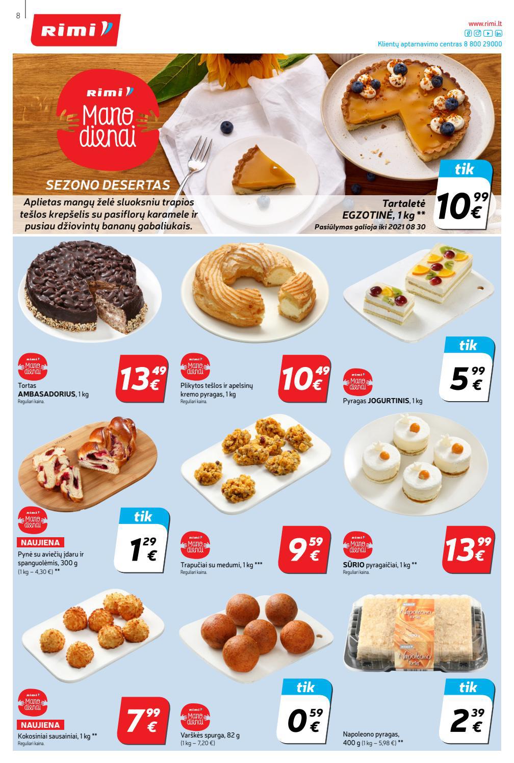 Rimi savaitinis leidinys akcijos nuo
2021-08-24 iki
2021-08-30 | Leidinukas.lt puslapis 8