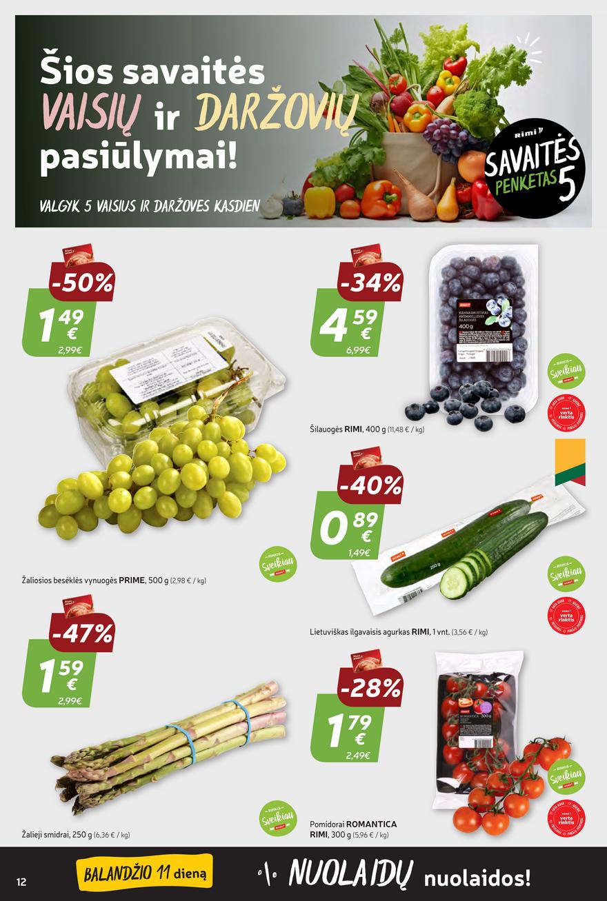 Rimi savaitinis leidinys akcijos nuo 
  2024-04-09 iki 
  2024-04-15 | Leidinukas.lt puslapis 12