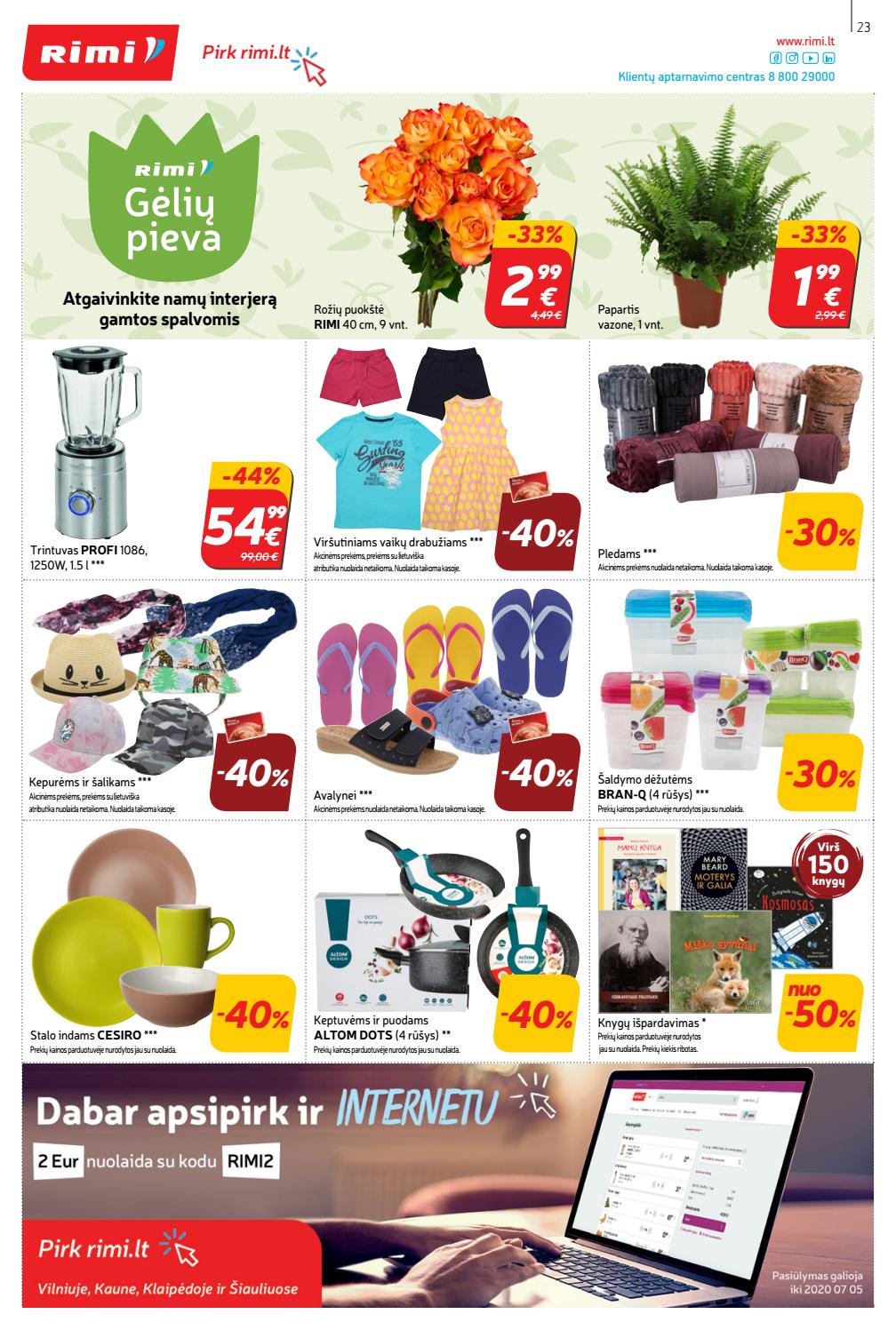 Rimi savaitinis leidinys akcijos nuo 
  2020-06-23 iki 
  2020-06-29 | Leidinukas.lt puslapis 23