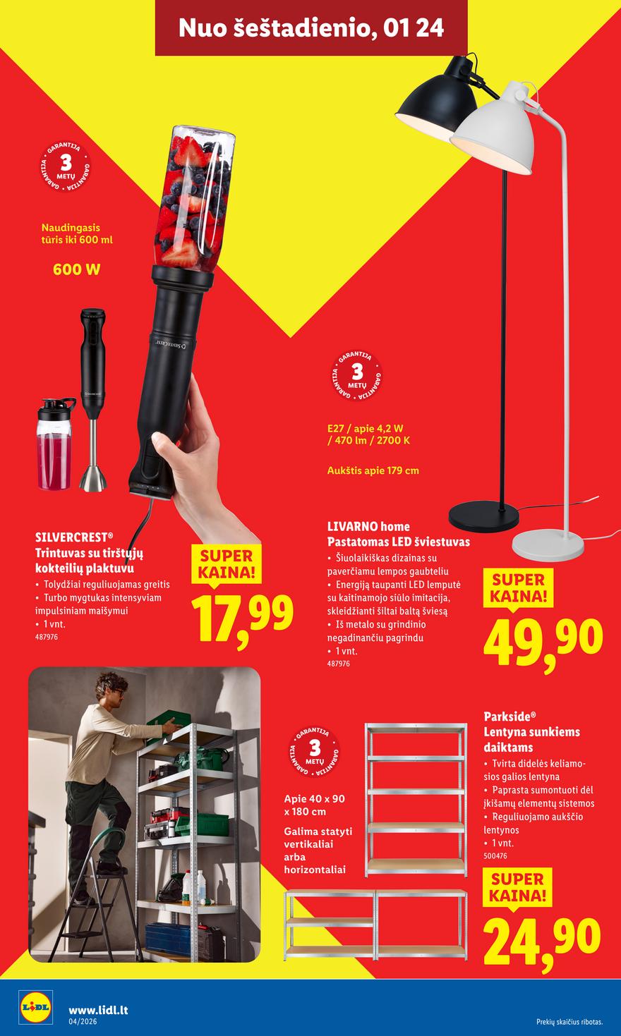 Lidl leidinys akcijos nuo 
  2026-01-19 iki 
  2026-01-25 | Leidinukas.lt puslapis 28