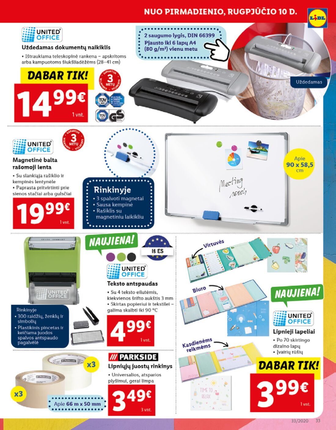 Lidl savaitinis leidinys akcijos nuo 
  2020-08-10 iki 
  2020-08-16 | Leidinukas.lt puslapis 33