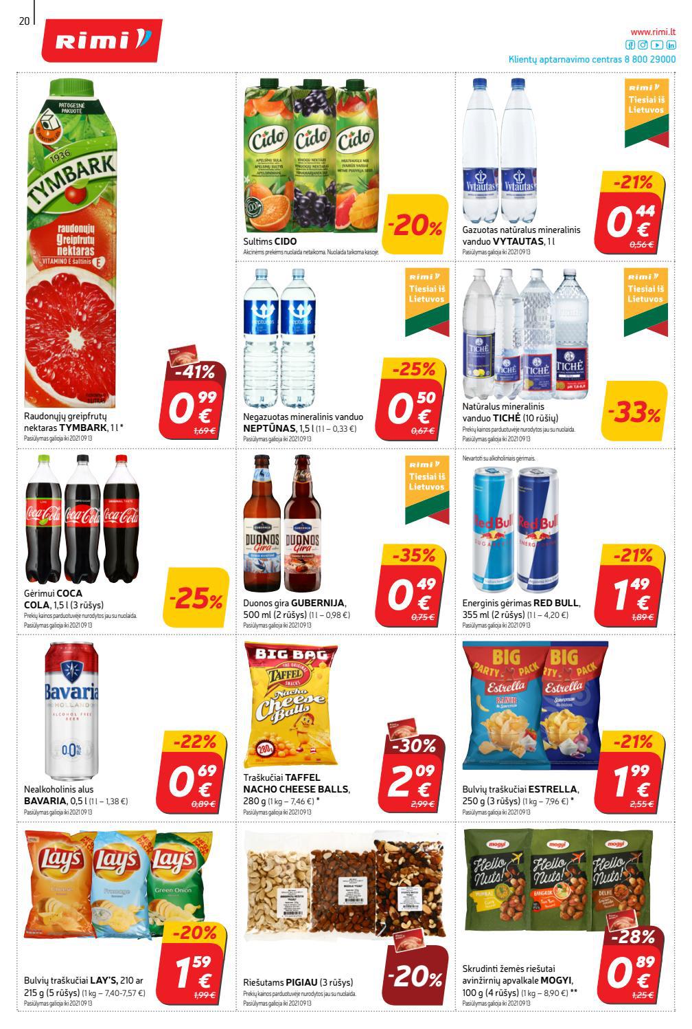 Rimi savaitinis leidinys akcijos nuo 
  2021-08-31 iki 
  2021-09-06 | Leidinukas.lt puslapis 20
