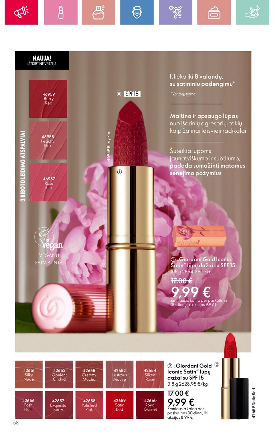 Oriflame katalogas akcijos nuo 
  2025-03-09 iki 
  2025-03-29 | Leidinukas.lt puslapis 58