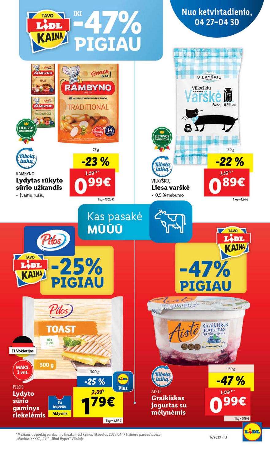 Lidl maisto prekių pasiūlymai akcijos nuo 
  2023-04-24 iki 
  2023-05-01 | Leidinukas.lt puslapis 85