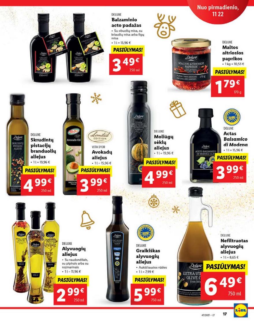 Lidl pasiūlymai akcijos nuo 
  2021-11-22 iki 
  2021-11-28 | Leidinukas.lt puslapis 17