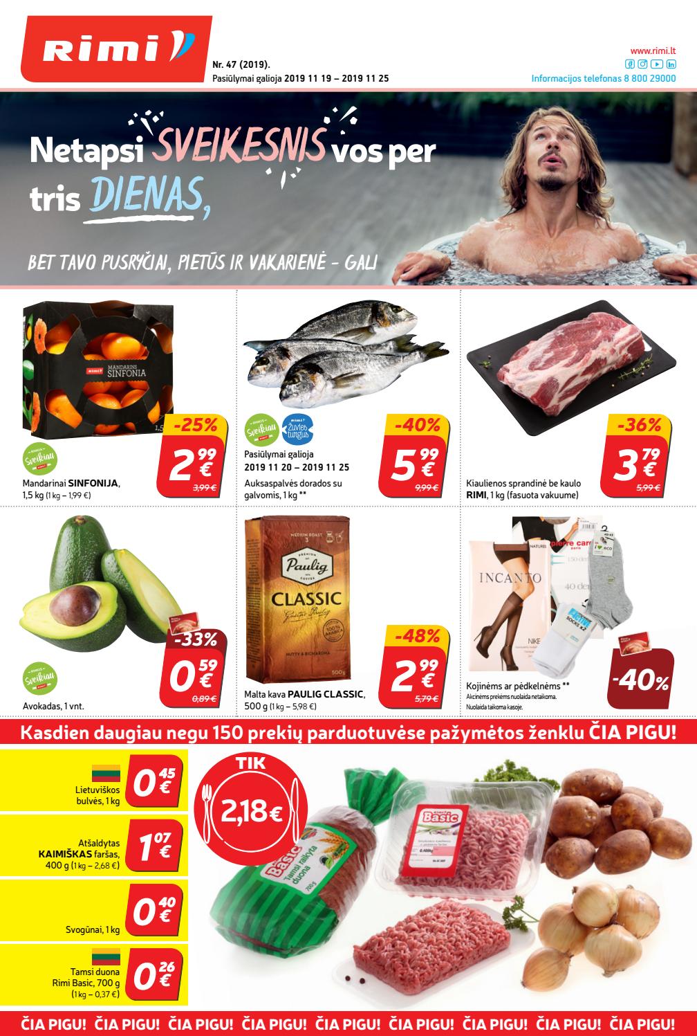 Rimi savaitinis leidinys akcijos nuo 
  2019-11-19 iki 
  2019-11-25 | Leidinukas.lt puslapis 1
