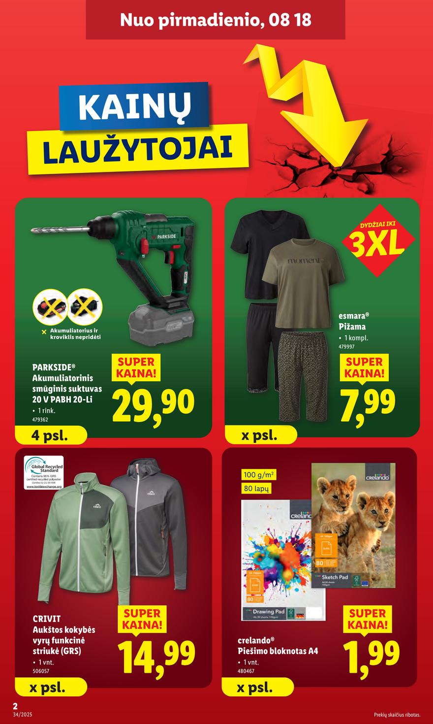 Lidl leidinys akcijos nuo 
  2025-08-18 iki 
  2025-08-24 | Leidinukas.lt puslapis 2
