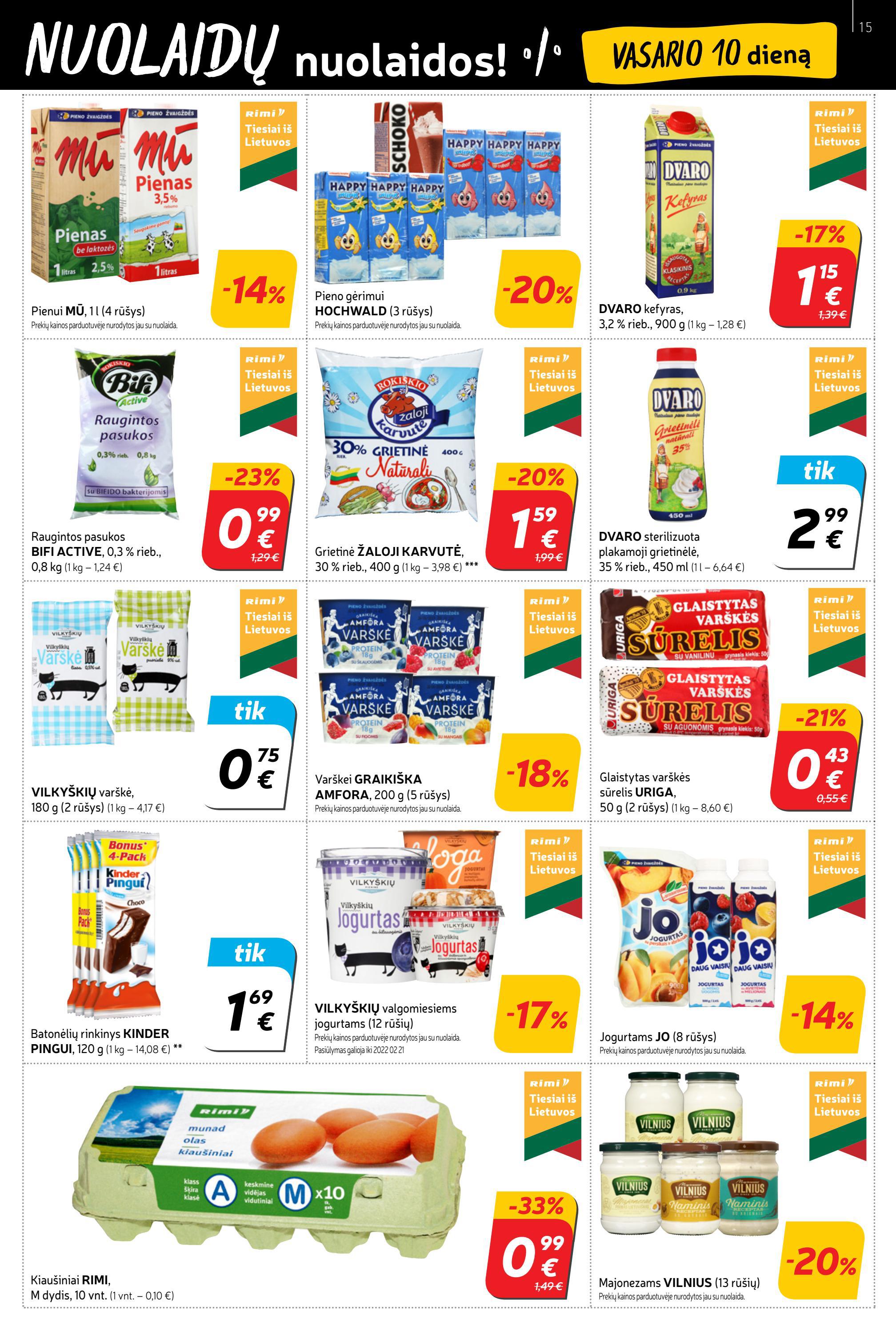 Rimi savaitinis leidinys akcijos nuo 
  2022-02-08 iki 
  2022-02-14 | Leidinukas.lt puslapis 15