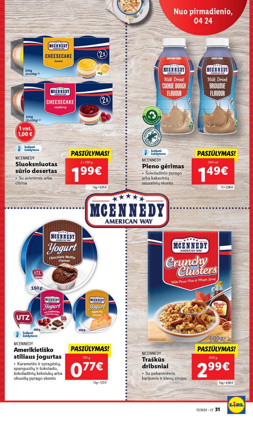 Lidl maisto prekių pasiūlymai akcijos nuo 
  2023-04-24 iki 
  2023-05-01 | Leidinukas.lt puslapis 31
