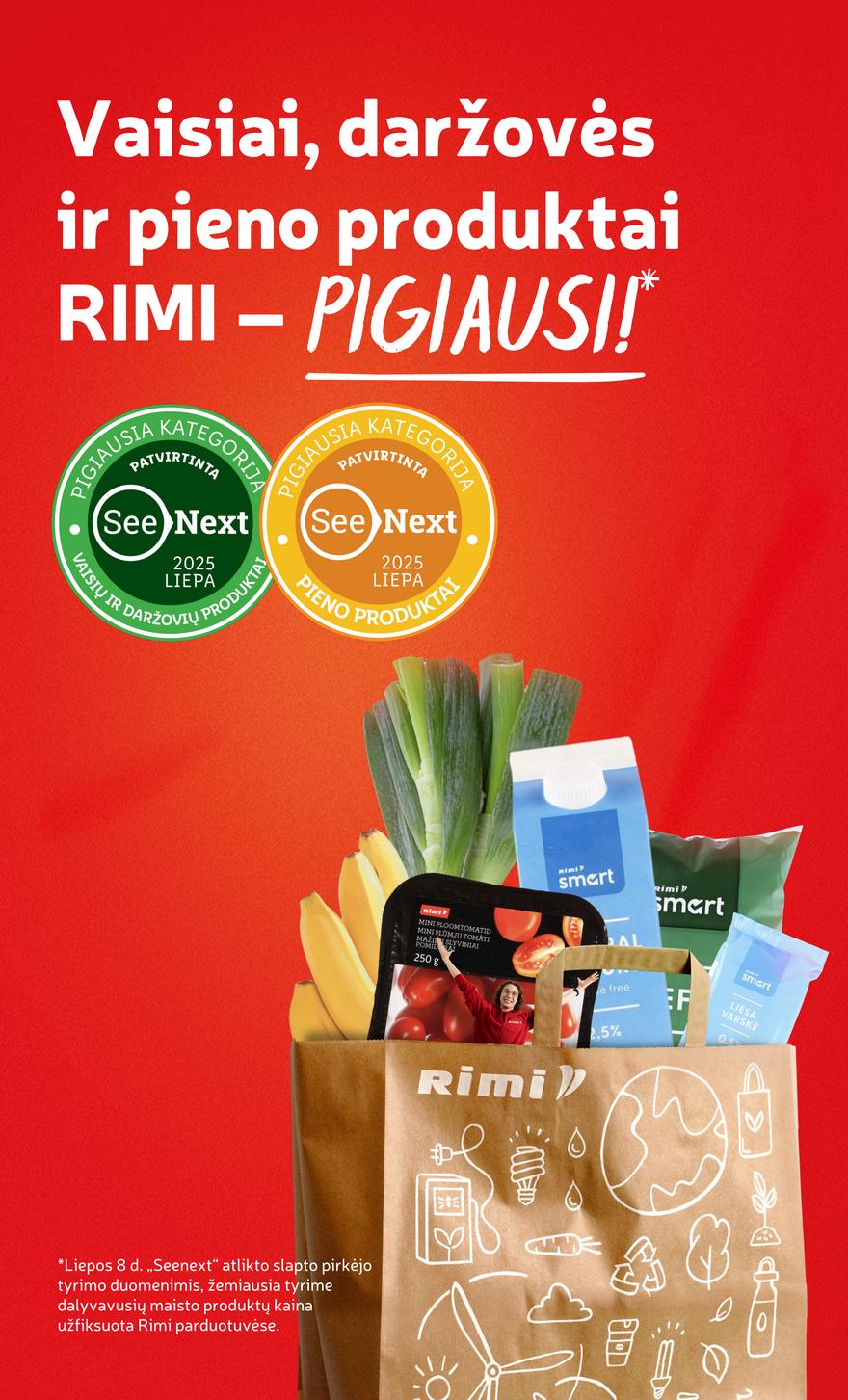 Rimi savaitinis leidinys  akcijos nuo 
  2025-07-29 iki 
  2025-08-04 | Leidinukas.lt puslapis 20
