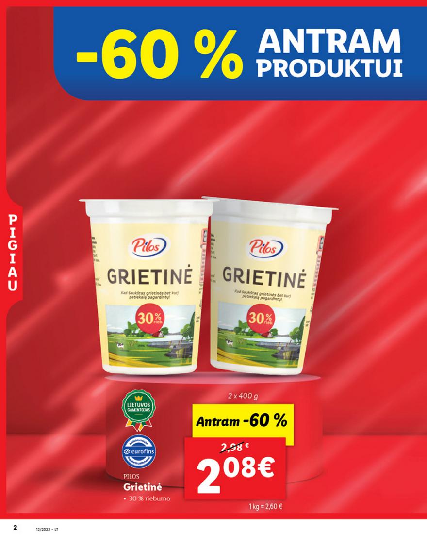 Lidl maisto prekių pasiūlymai akcijos nuo 
  2022-03-21 iki 
  2022-03-27 | Leidinukas.lt puslapis 2
