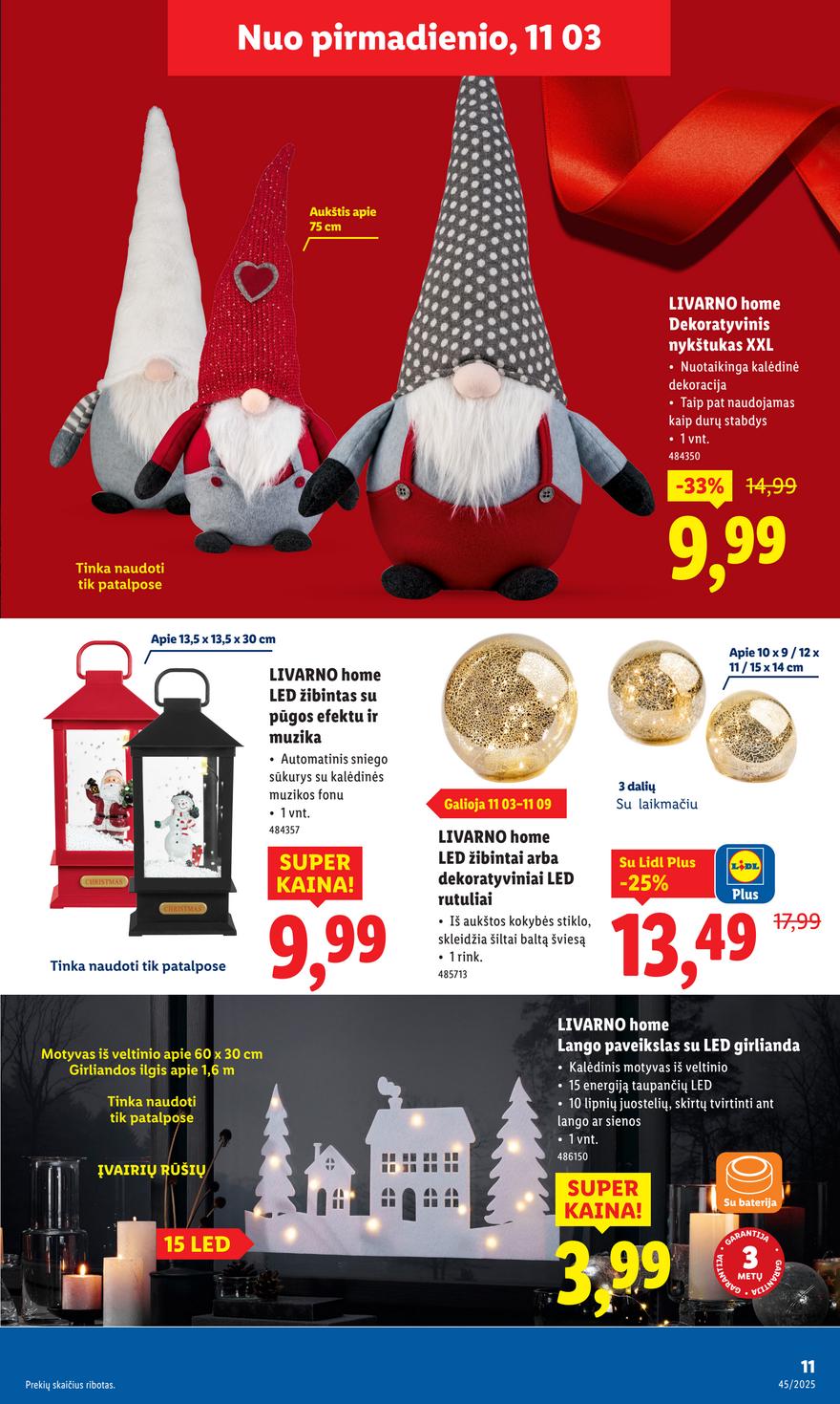 Lidl ne maisto leidinys akcijos nuo 
  2025-11-03 iki 
  2025-11-09 | Leidinukas.lt puslapis 11