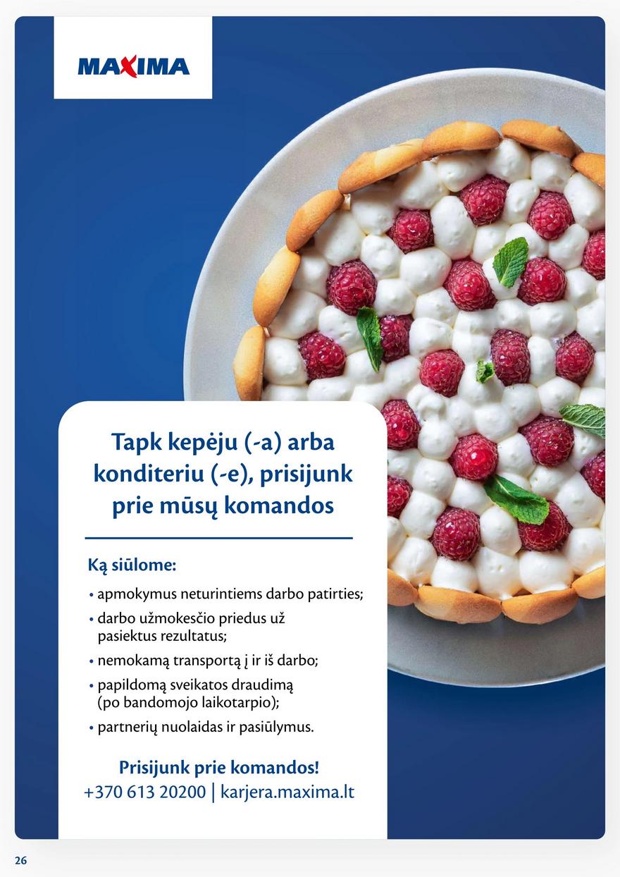 Maxima savaitinis leidinys akcijos nuo
2024-04-30 iki
2024-05-06 | Leidinukas.lt puslapis 26