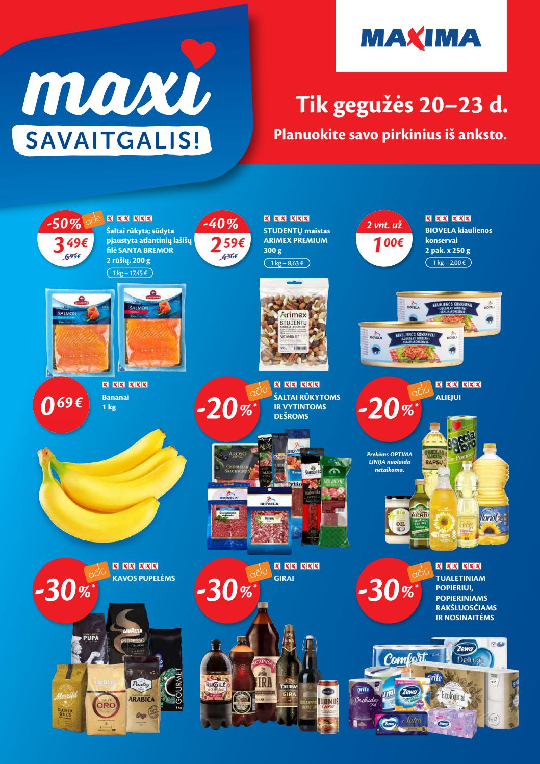 Maxima kaininis leidinys akcijos nuo 
  2021-05-18 iki 
  2021-05-24 | Leidinukas.lt puslapis 36