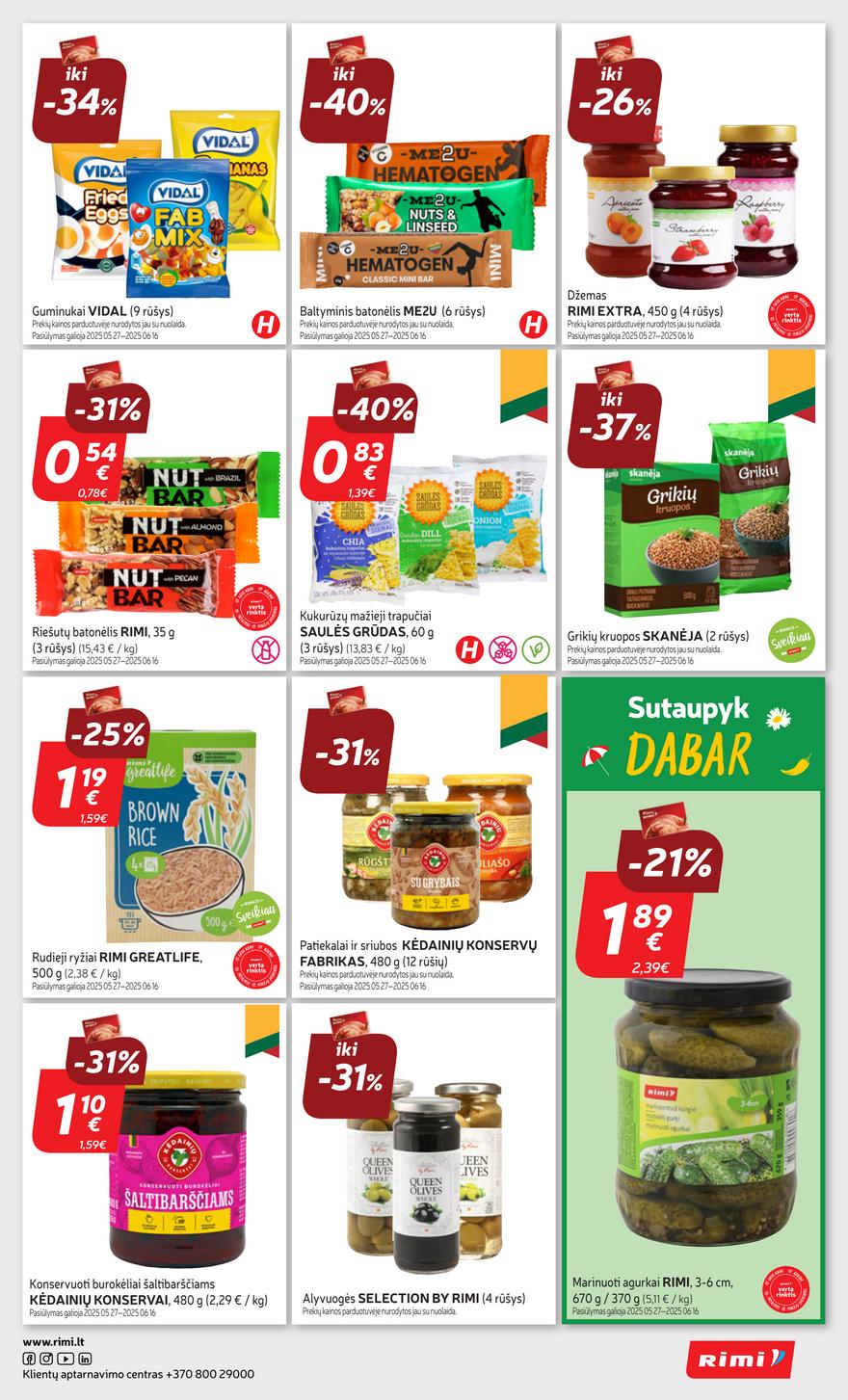Rimi savaitinis leidinys 22 akcijos nuo 
  2025-05-27 iki 
  2025-06-02 | Leidinukas.lt puslapis 29